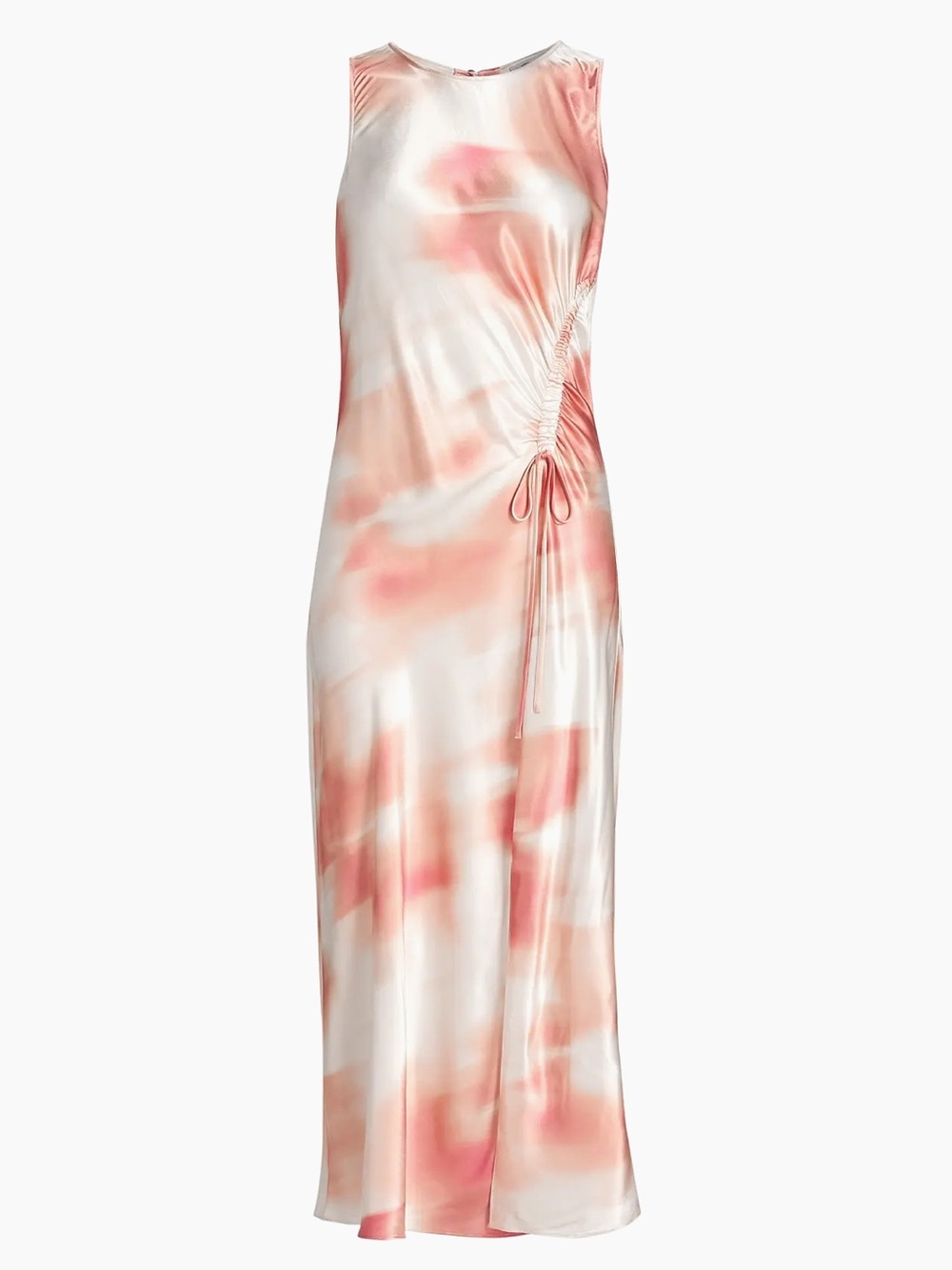 Rails Pink and Cream Tie-Dye Midi Dress